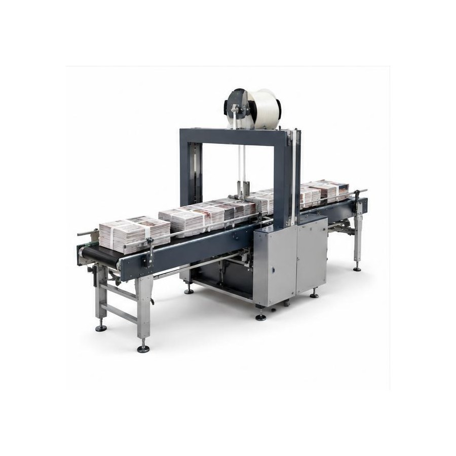 TP-702NL fully automatic longitudinal strapping machine from the print media strapping machines range
