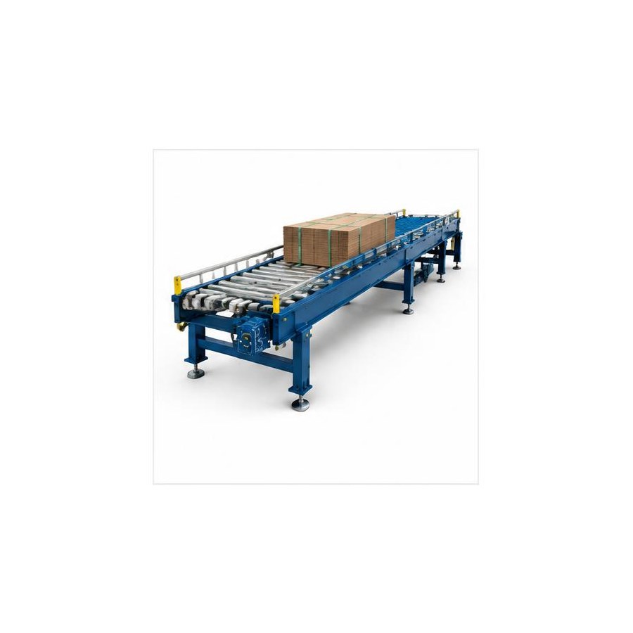 C-CV accumulating conveyor from the corrugated strapping machines range